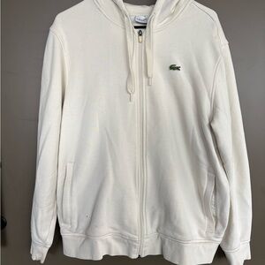Lacoste Cream Hoodie